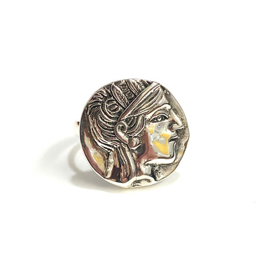 Sterling Silver Roman Coin Ring