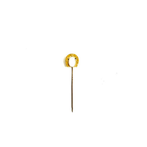 15ct Yellow Gold Opal Pin