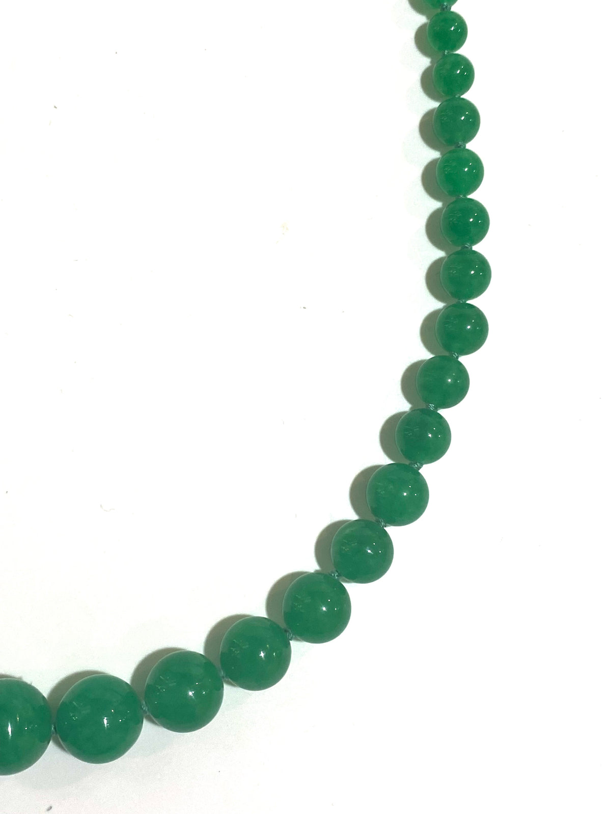 Graduated Green Onyx Necklace