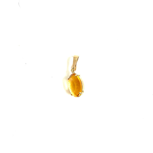 9ct Gold 22ct Citrine Pendant