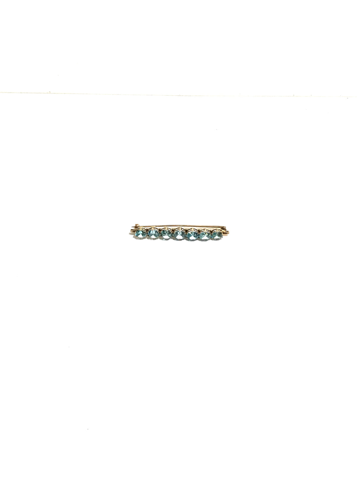 14ct Rose Gold Cubic Zirconia Brooch