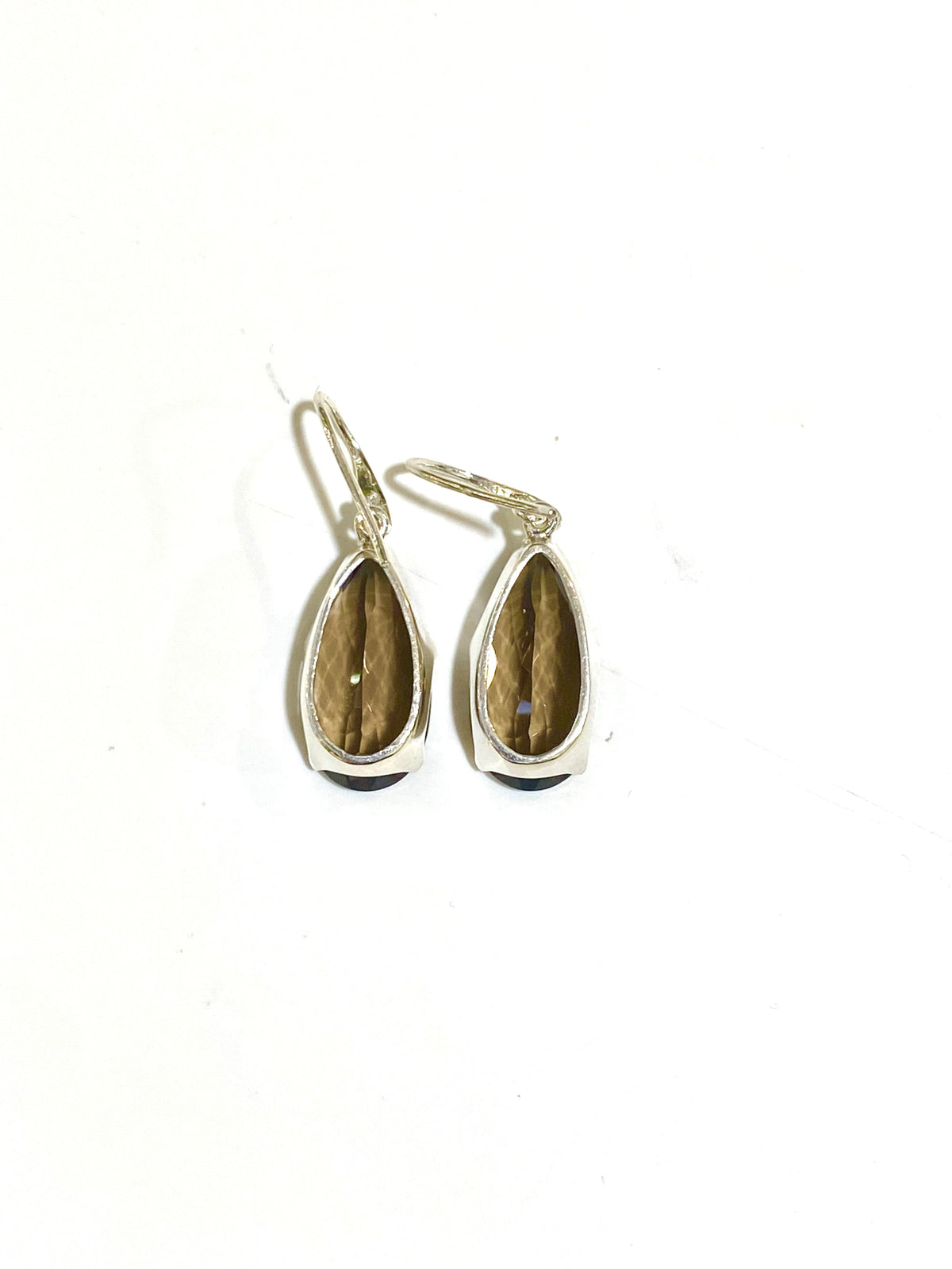 Sterling Silver Smokey Quartz Earrings