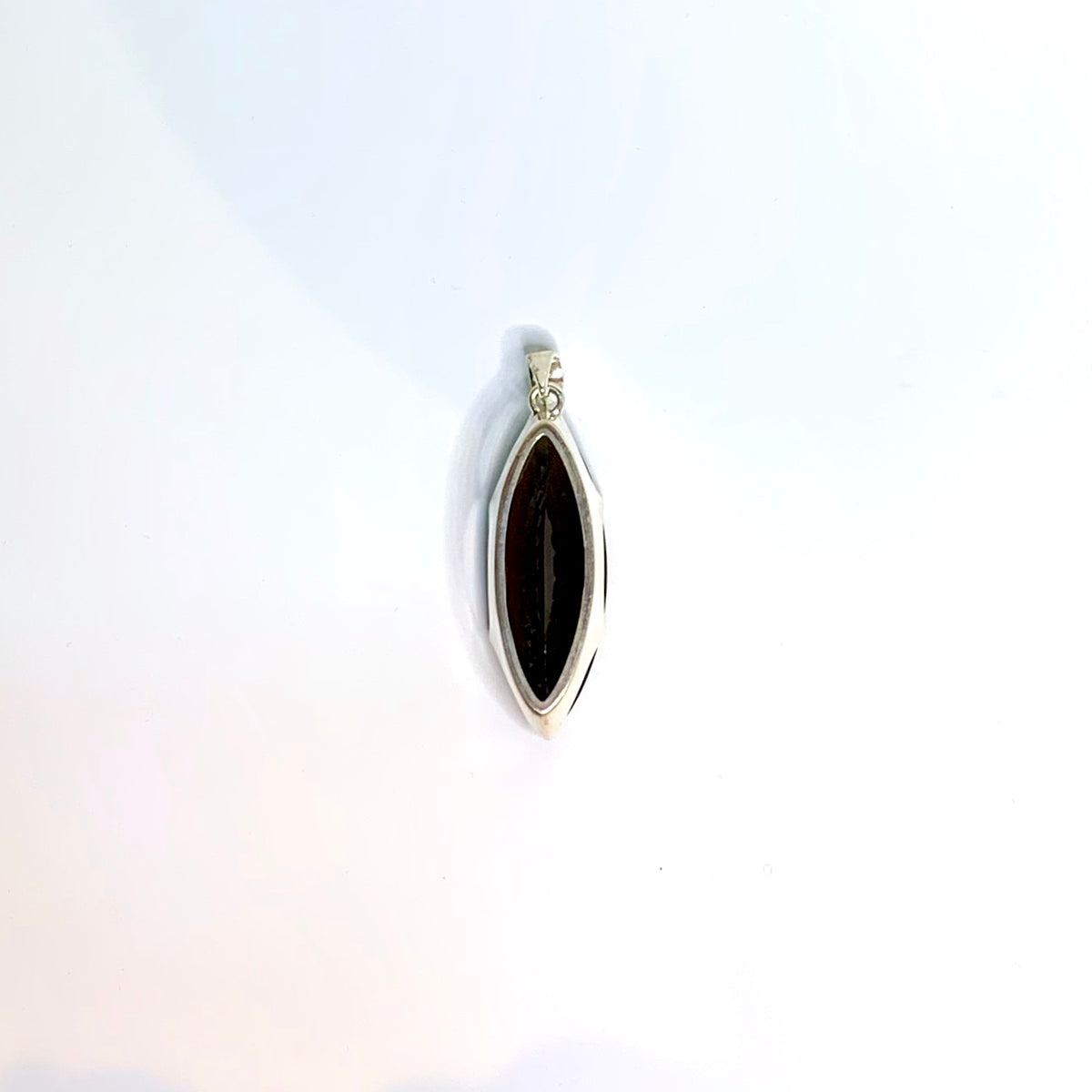 Sterling Silver Faceted Smokey Quartz Pendant