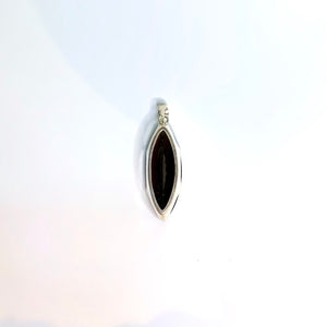 Sterling Silver Faceted Smokey Quartz Pendant