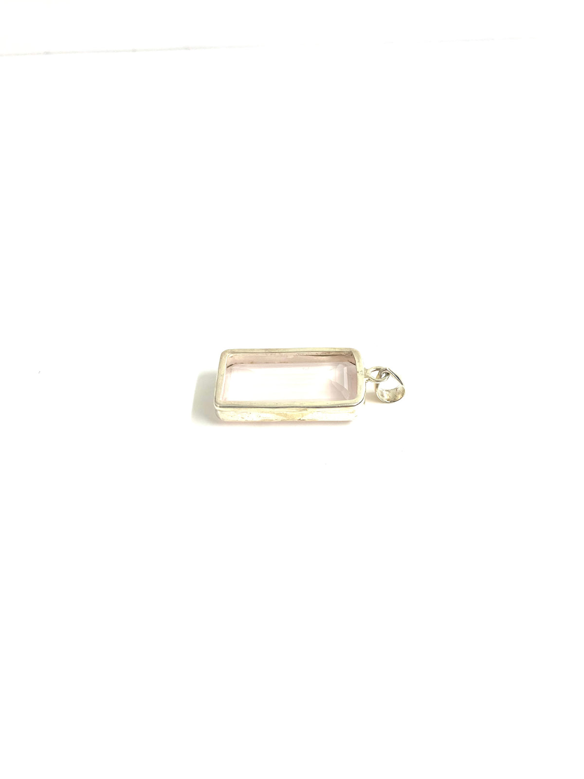 Sterling Silver Rose Quartz Pendant