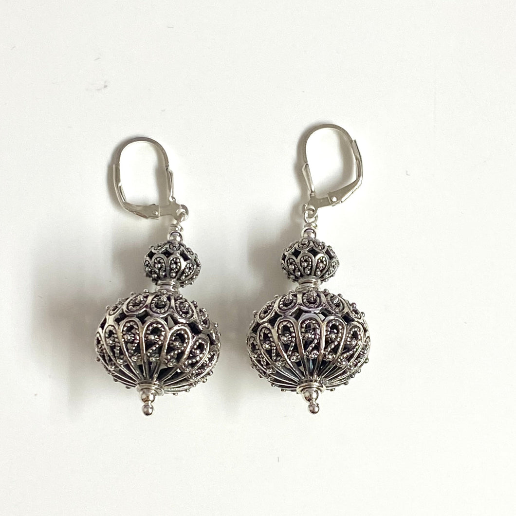 Mogul Sterling Silver Drop Earrings