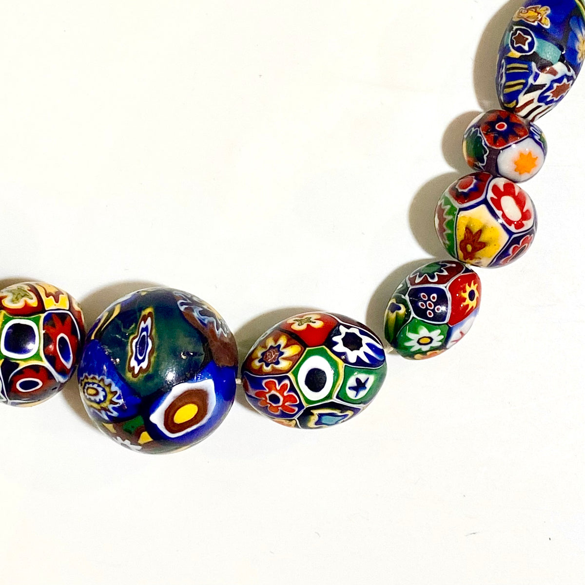 Antique Millefiori Beaded Necklace