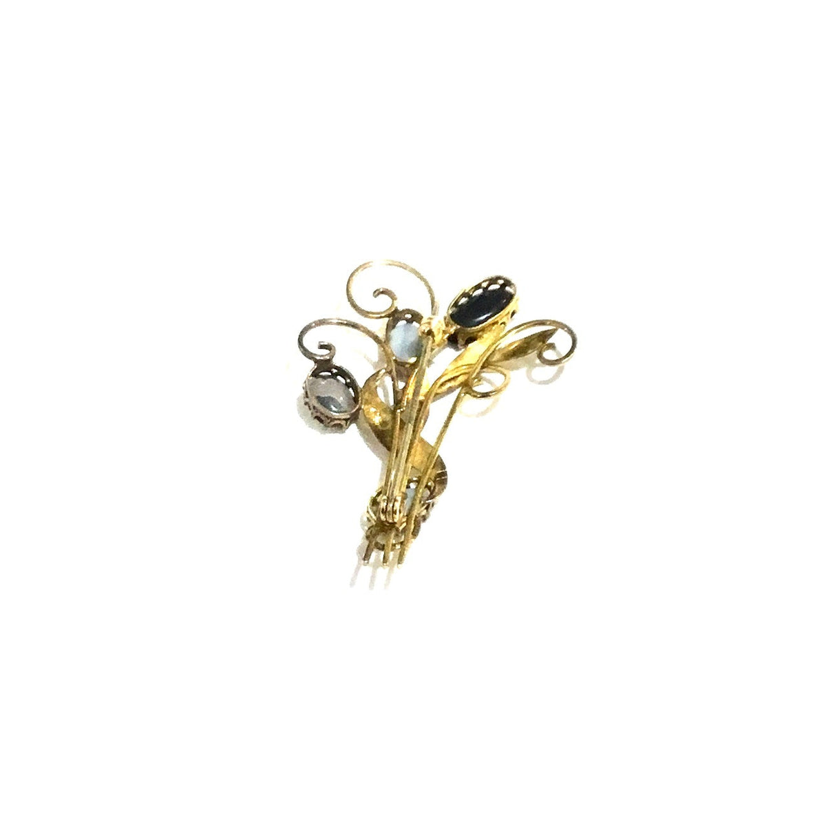 Vintage 9ct Gold Doublet Opal Brooch