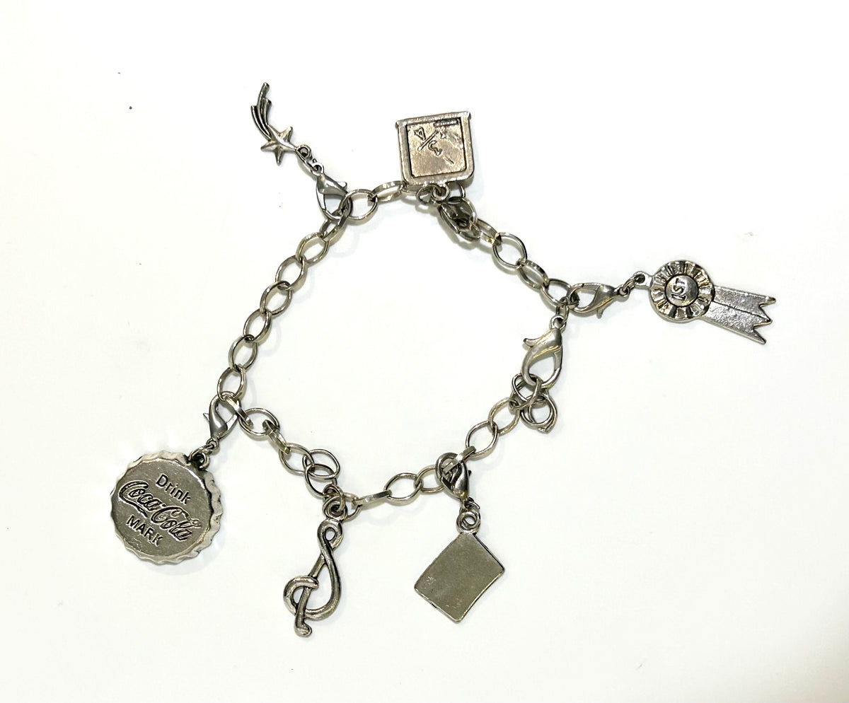 Vintage Sterling Silver Charm Bracelet