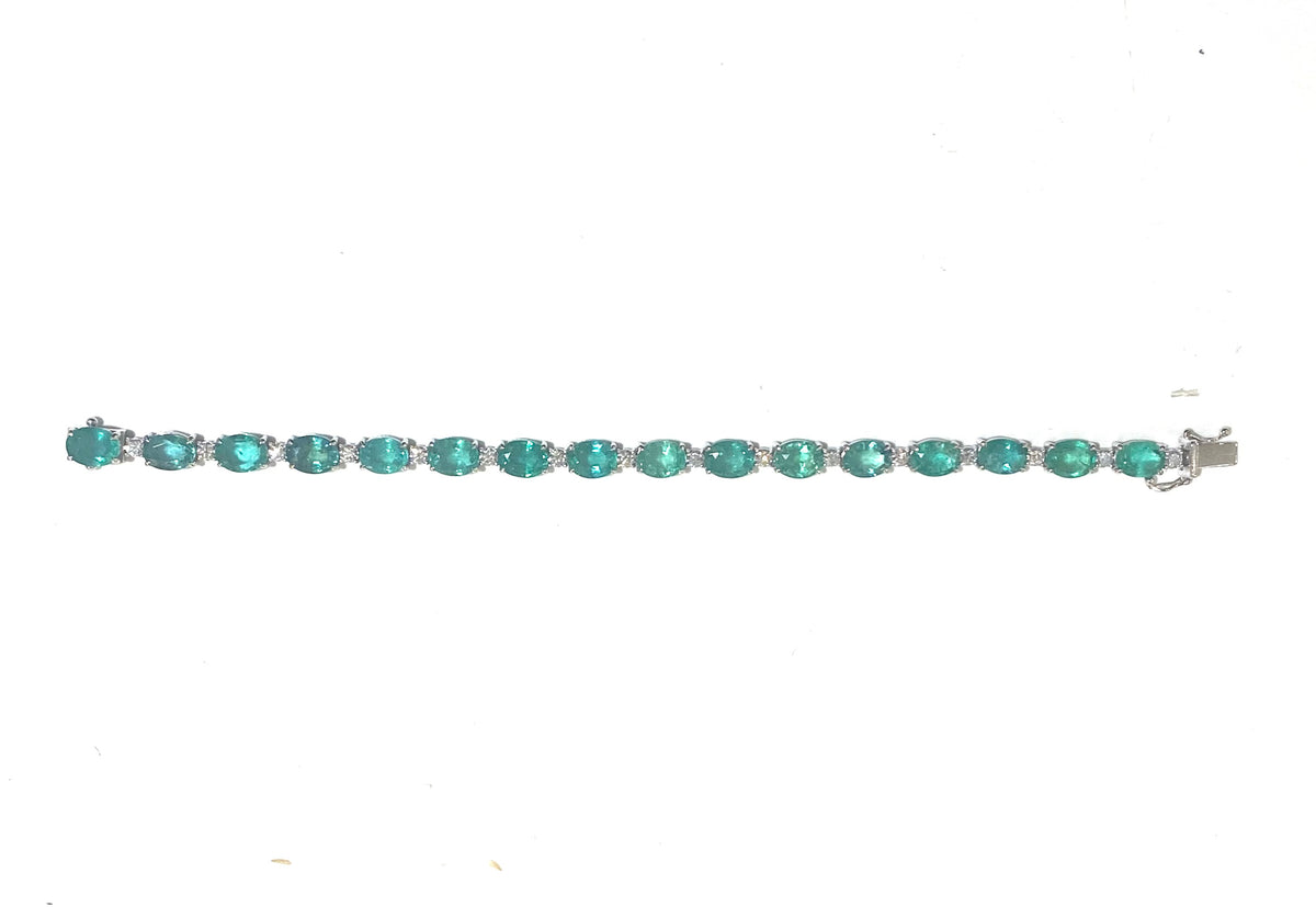 Emerald and Diamond Bracelet