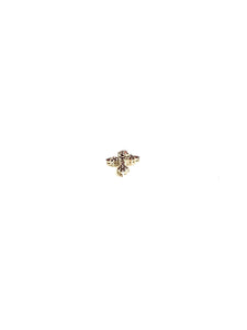 Sterling Silver Garnet Cross Pendant
