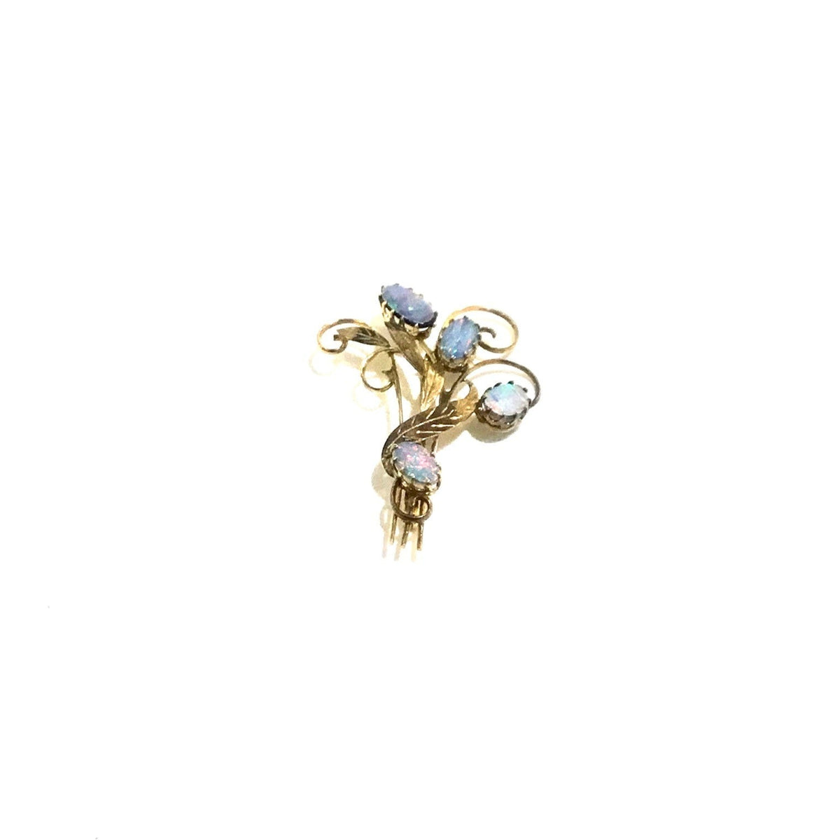 Vintage 9ct Gold Doublet Opal Brooch