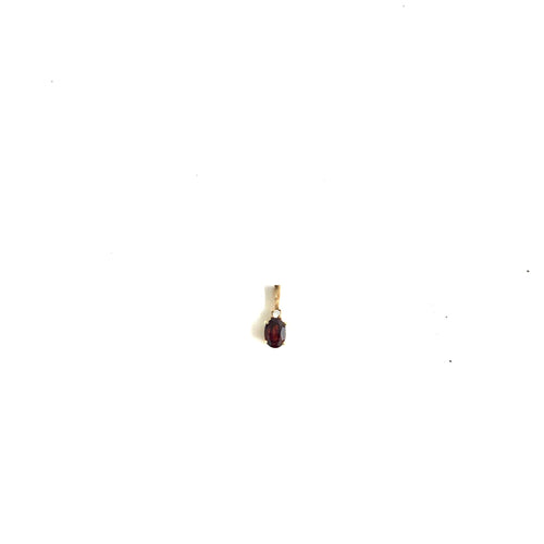 9ct Gold Garnet and Diamond Pendant