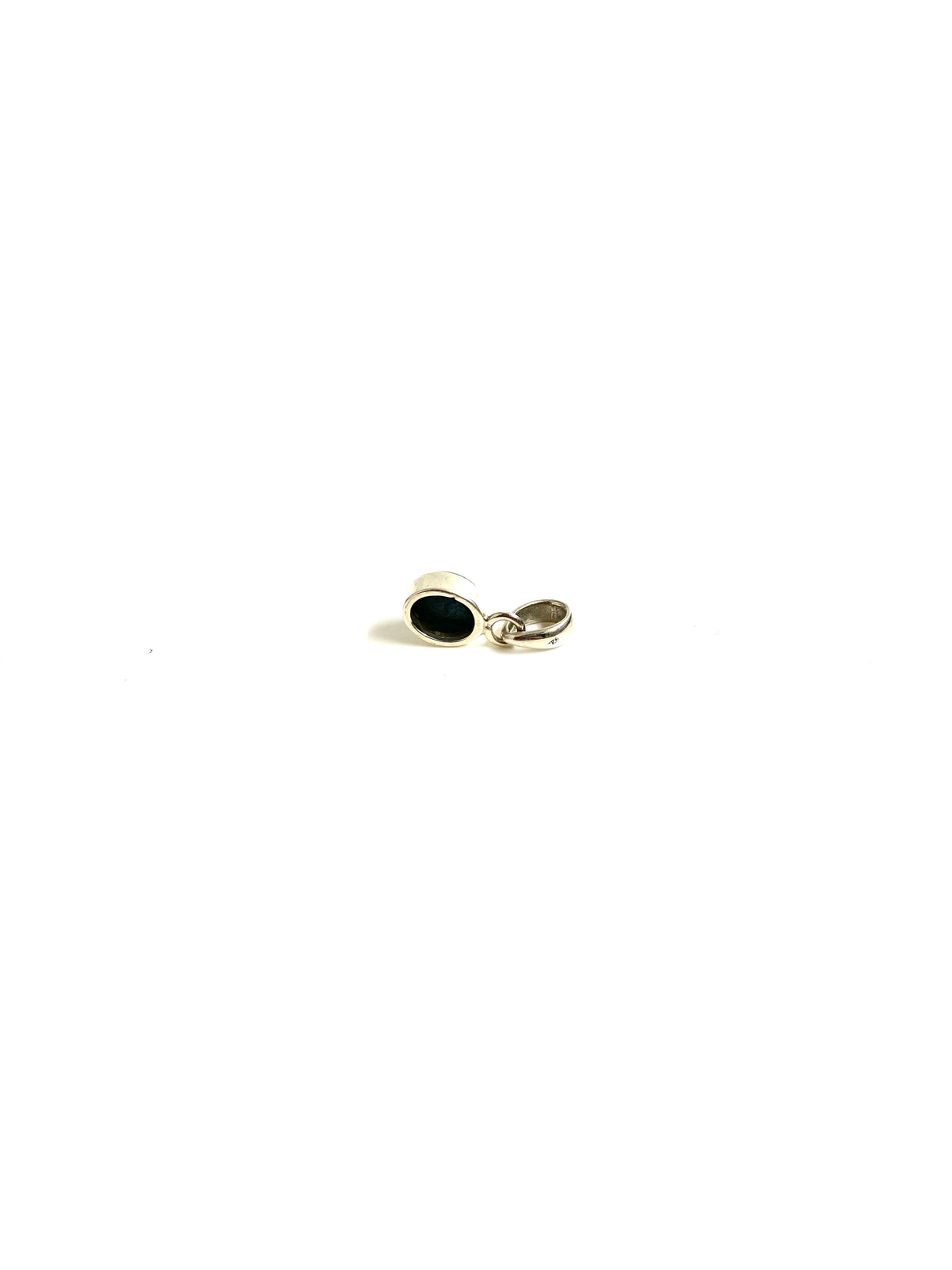 Sterling Silver Small Oval Opal Pendant
