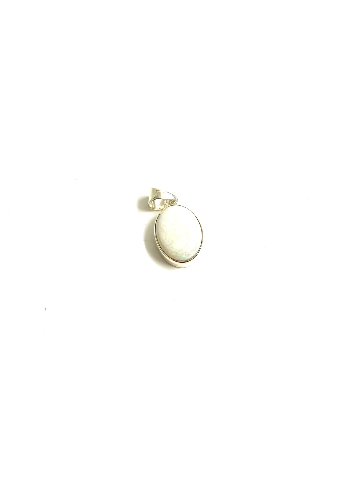Sterling Silver Solid Opal Pendant