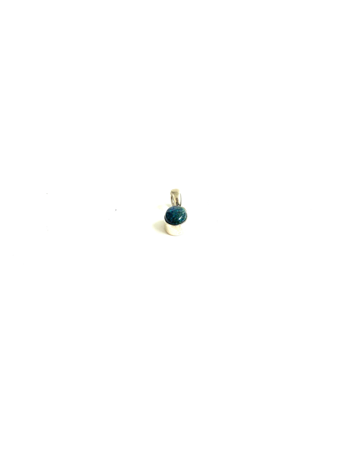 Sterling Silver Small Oval Opal Pendant