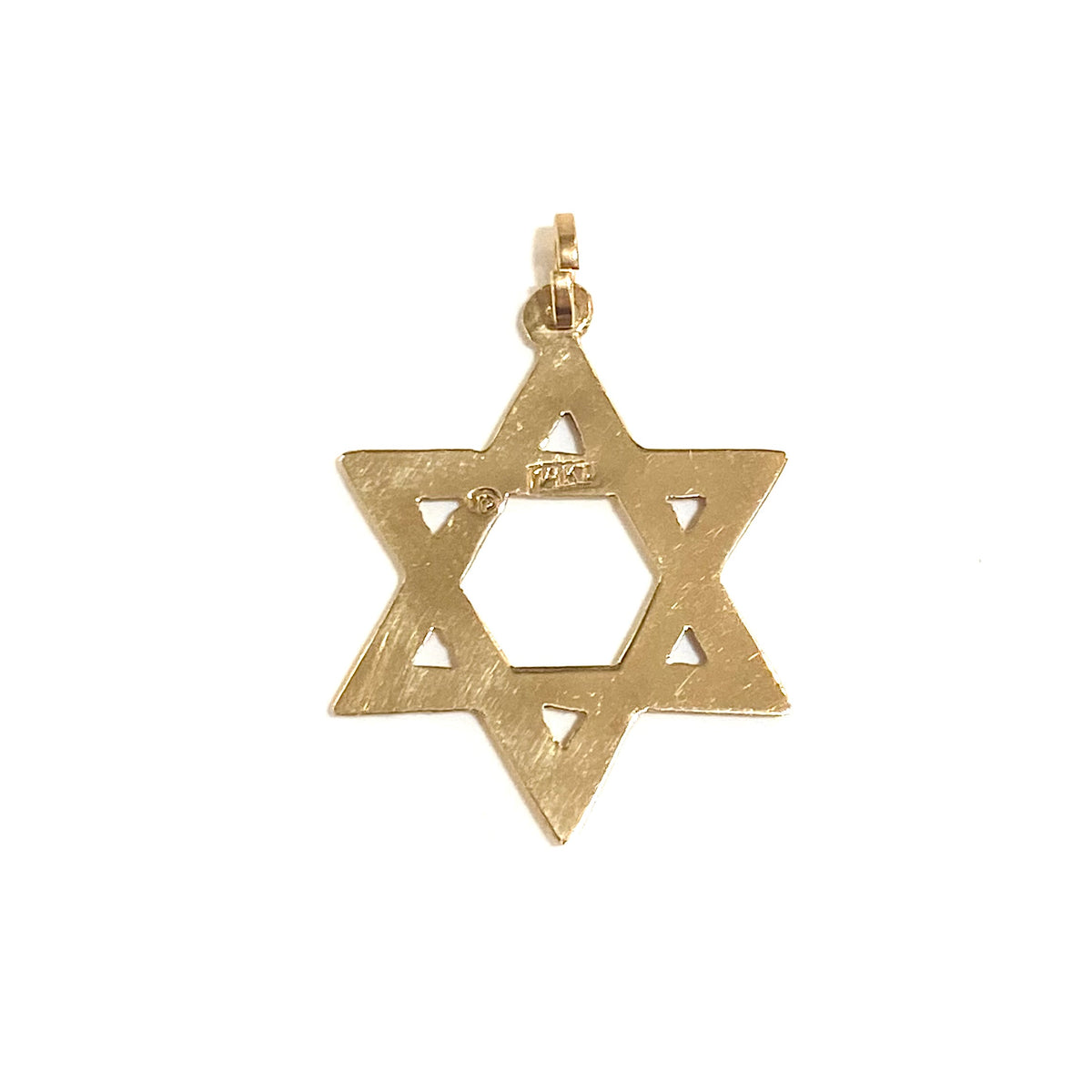 14ct Yellow Gold Star of David Pendant