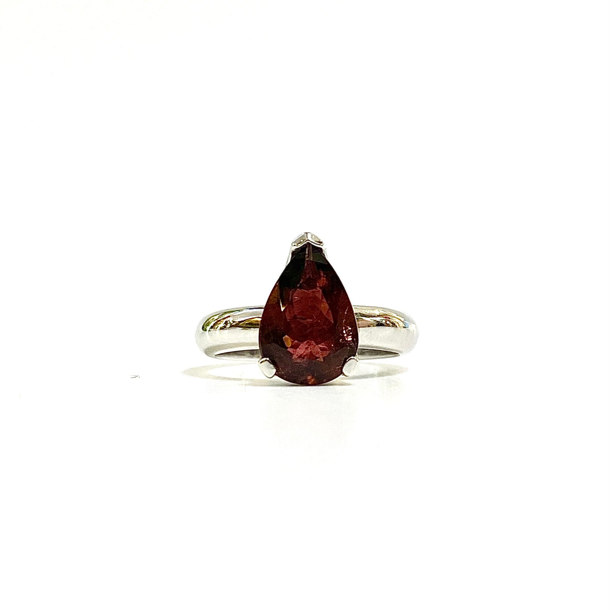 Sterling Silver Cognac Tourmaline Ring