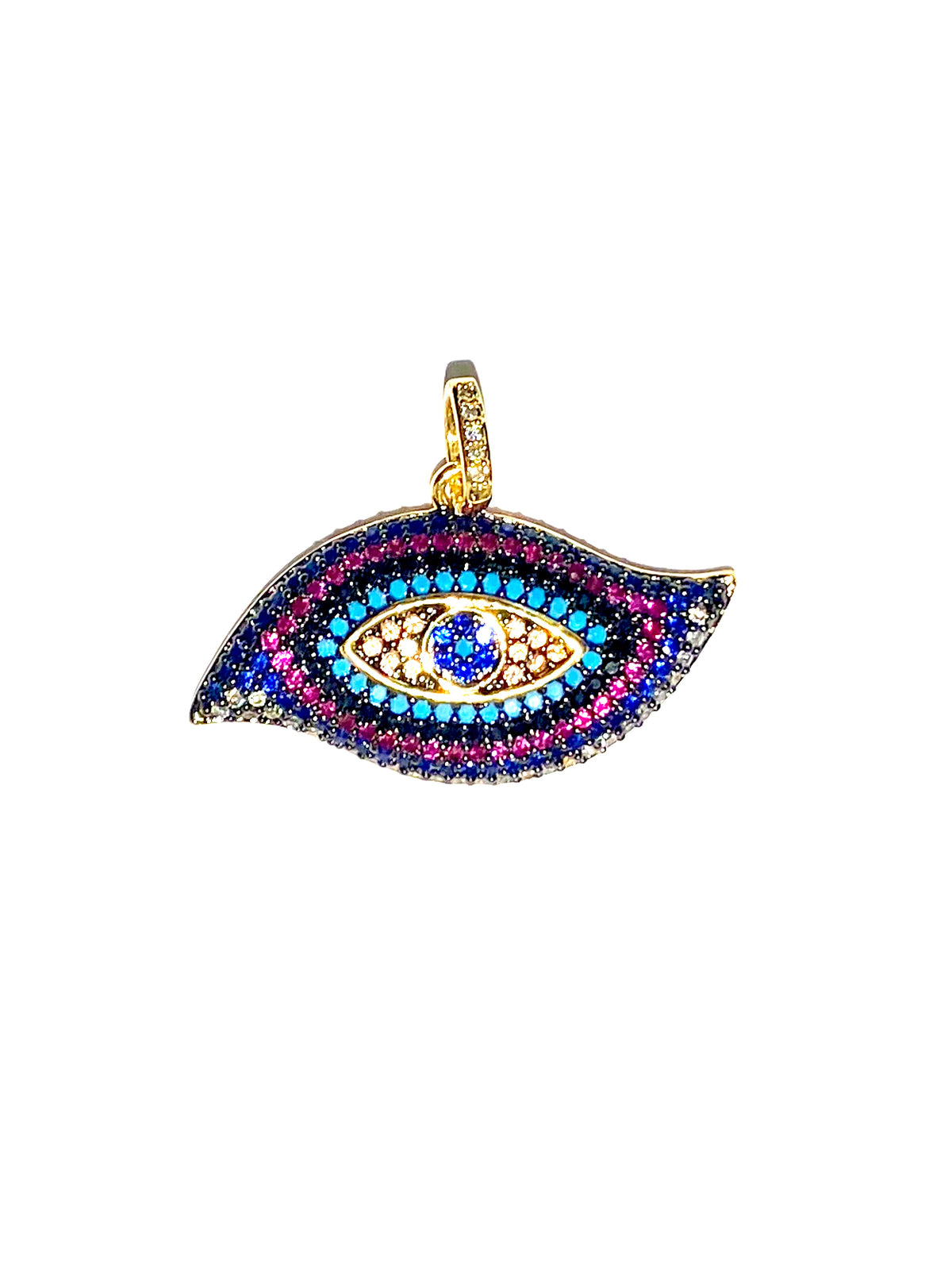 Multi-Coloured Evil Eye Talisman Necklace