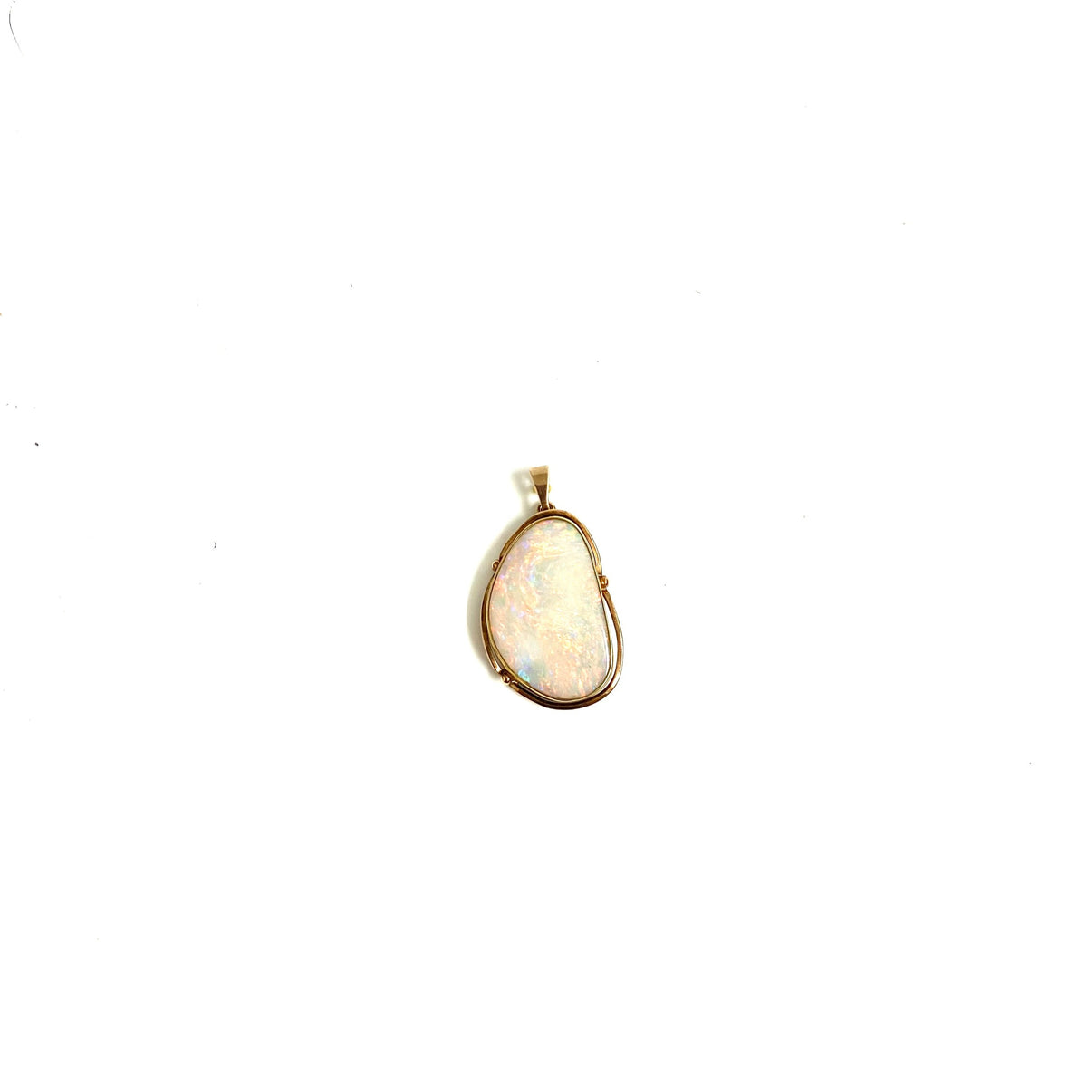 9ct Gold Solid Opal Pendant