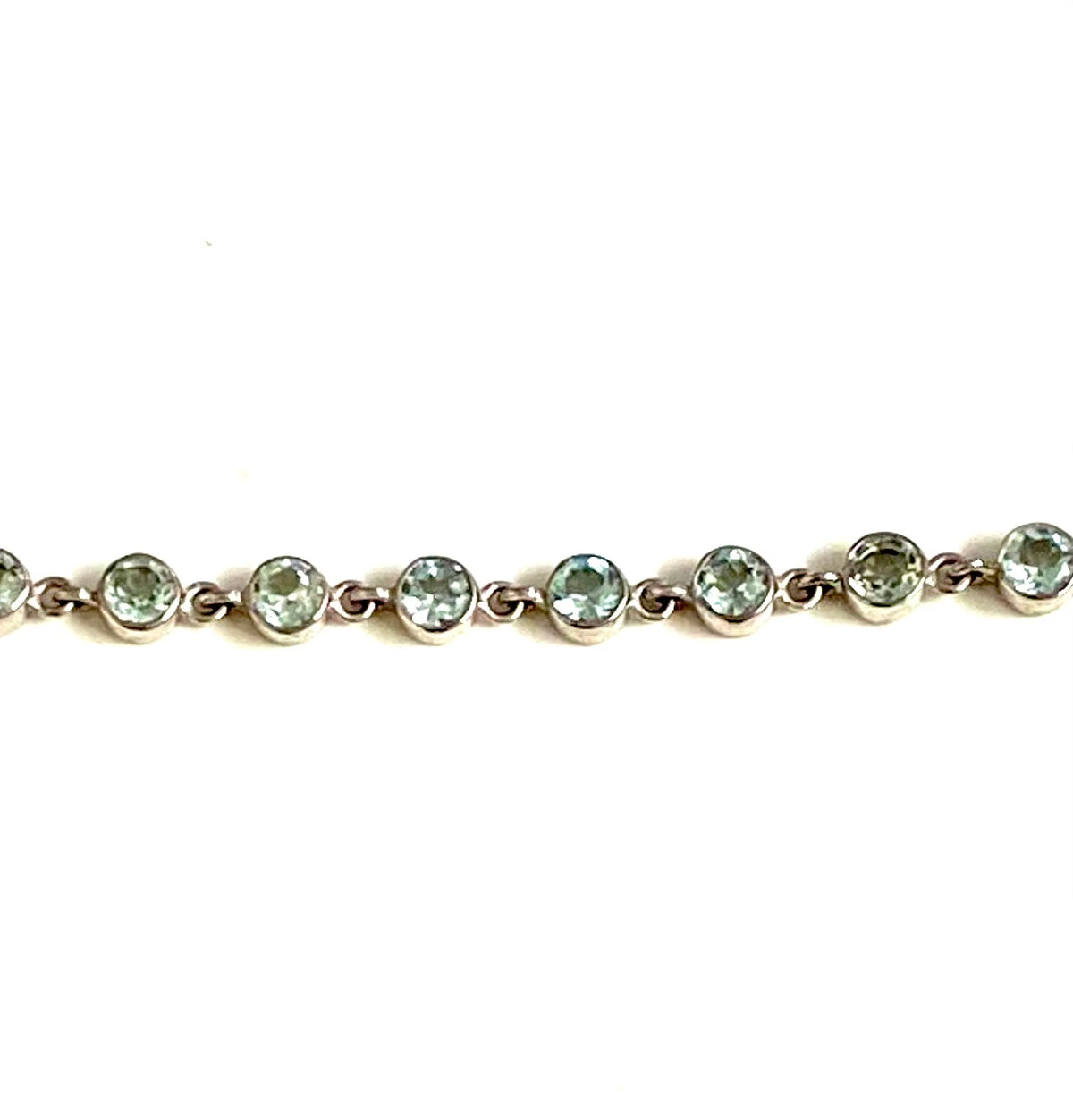 Sterling Silver Blue Topaz Bracelet