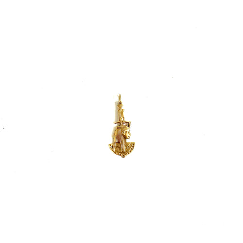 9ct Gold Egyptian Head