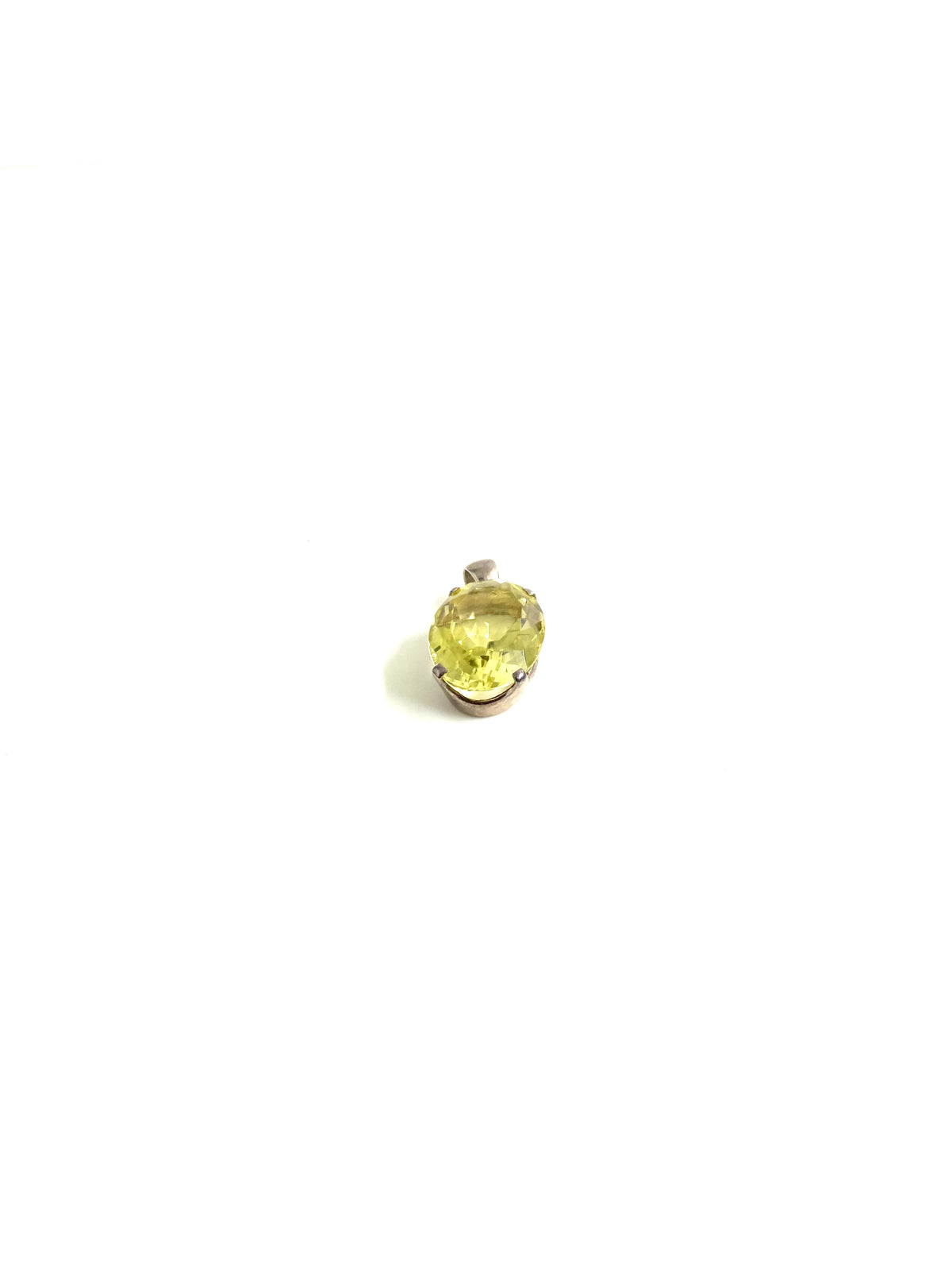 Sterling Silver Lemon Quartz Pendant