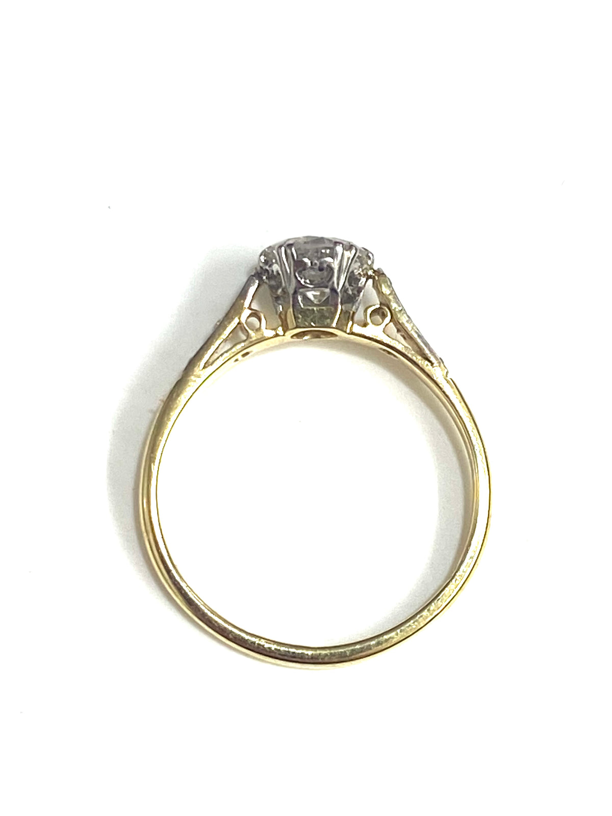 Antique 18ct Gold .78ct Diamond Ring