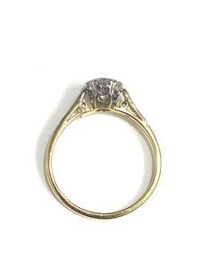 Antique 18ct Gold .78ct Diamond Ring