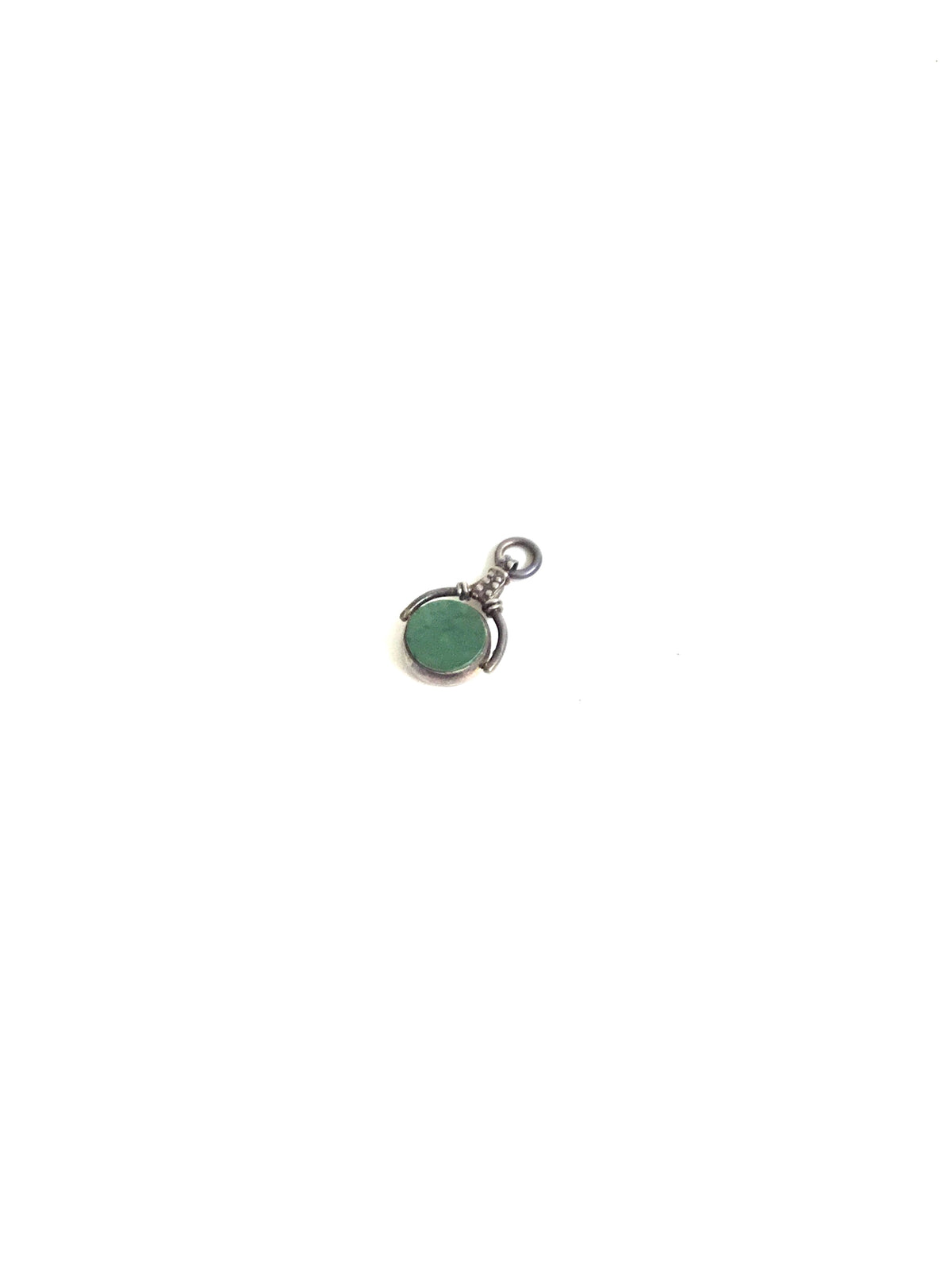 Sterling Silver Agate Fob Pendant
