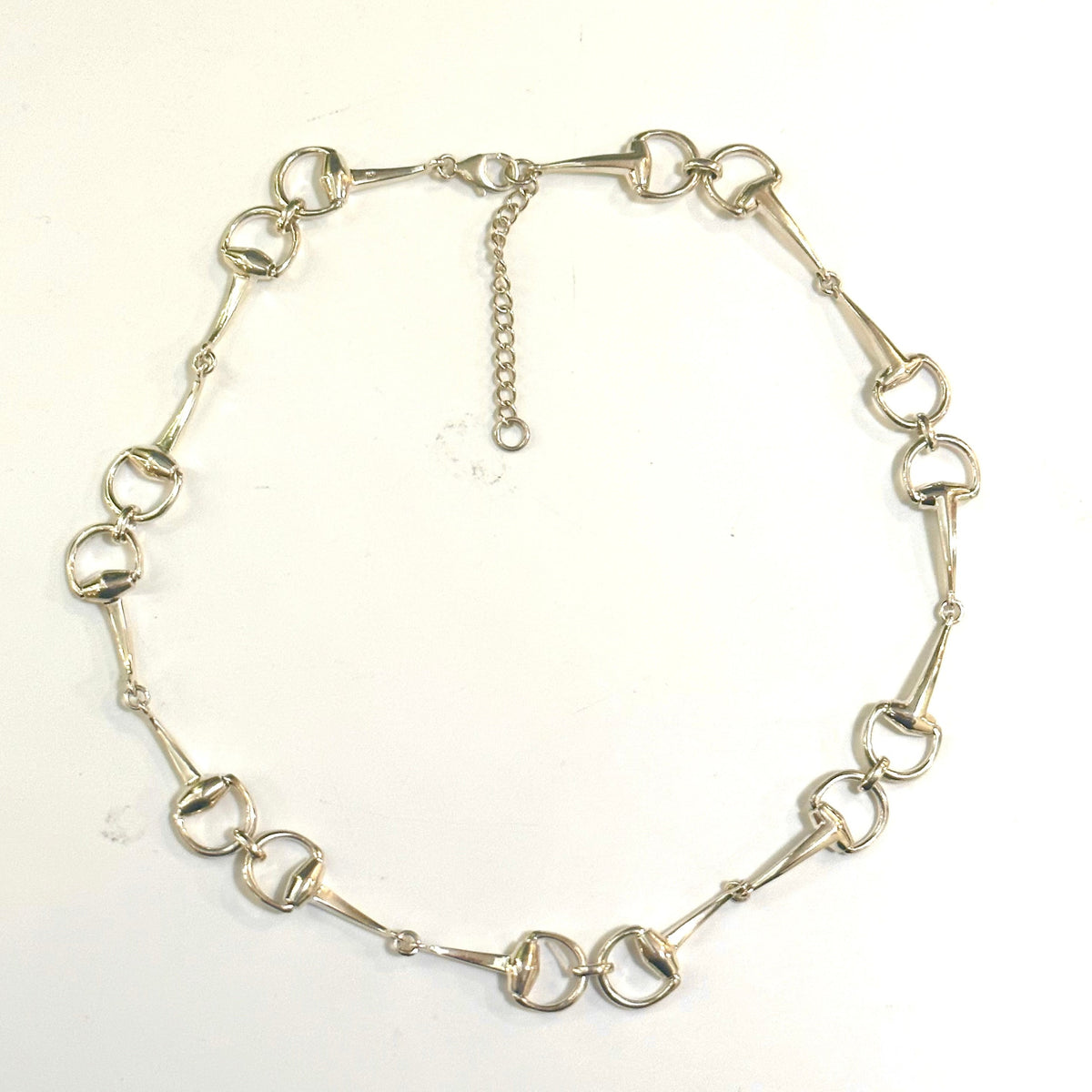Sterling Silver Horse Bit Necklace