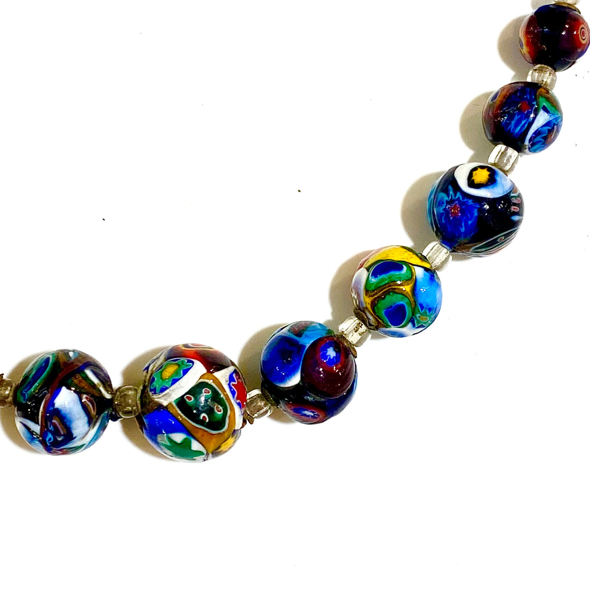 Antique Millefiori Beaded Necklace