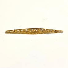 22ct Yellow Gold Filigree Scroll Brooch