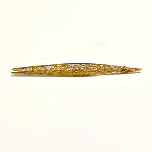 22ct Yellow Gold Filigree Scroll Brooch