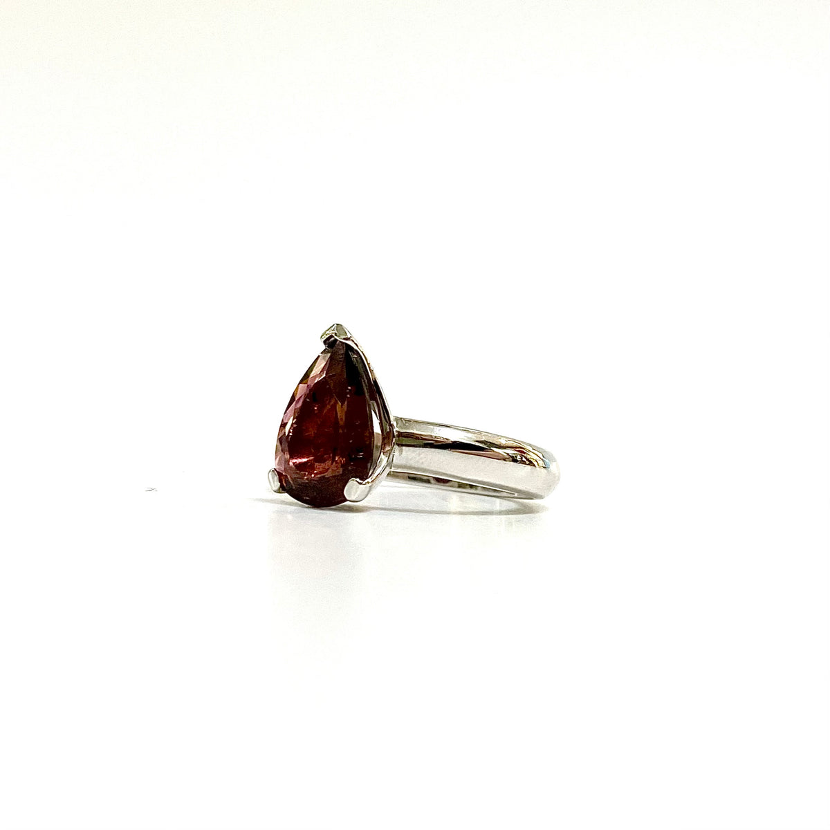 Sterling Silver Cognac Tourmaline Ring