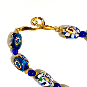 Antique Italian Millefiori Beaded Necklace