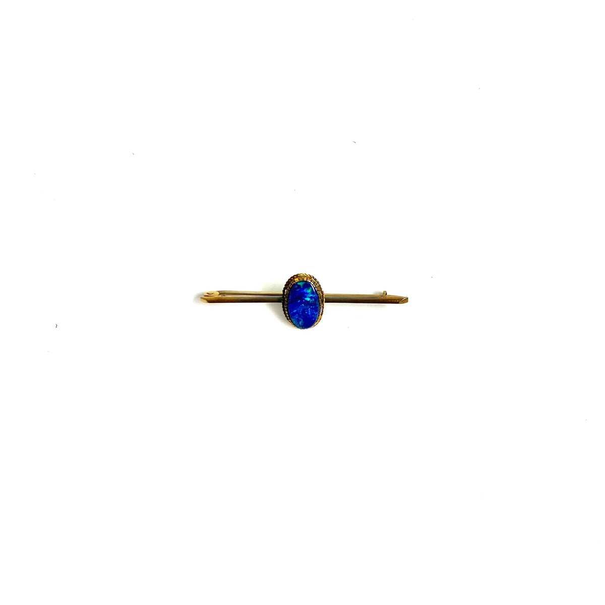 9ct Gold Doublet Opal Brooch