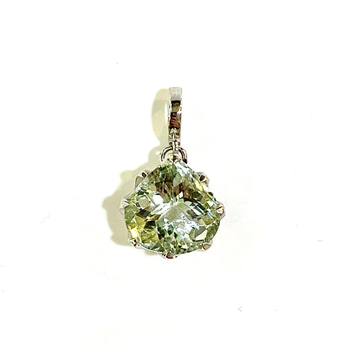 Sterling Silver Green Citrine Pendant