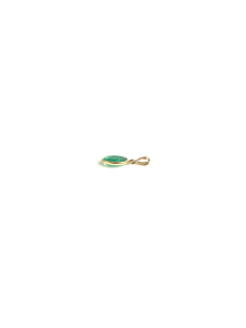 9ct Gold Oval Emerald Pendant