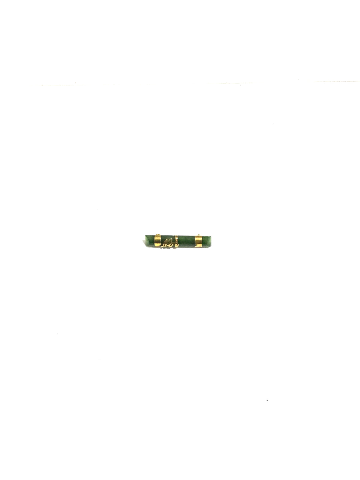 Rectangular Jade Brooch