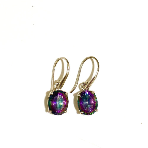 Sterling Silver Mystic Topaz Earrings