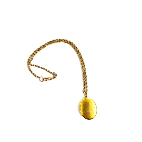 18ct Gold Locket and Chain