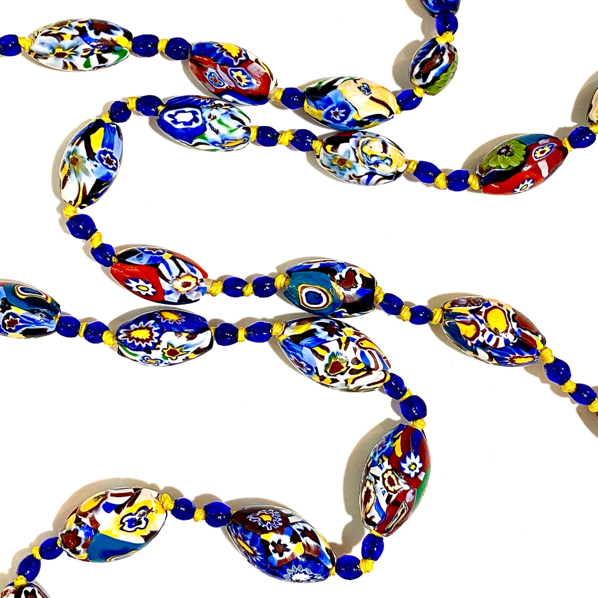 Antique Italian Millefiori Beaded Necklace