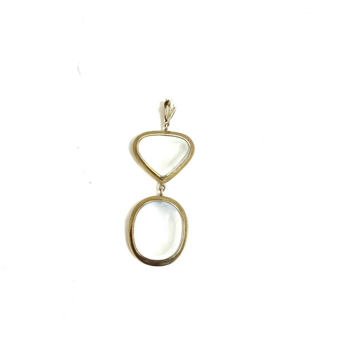 9ct White Gold Moonstone Pendant