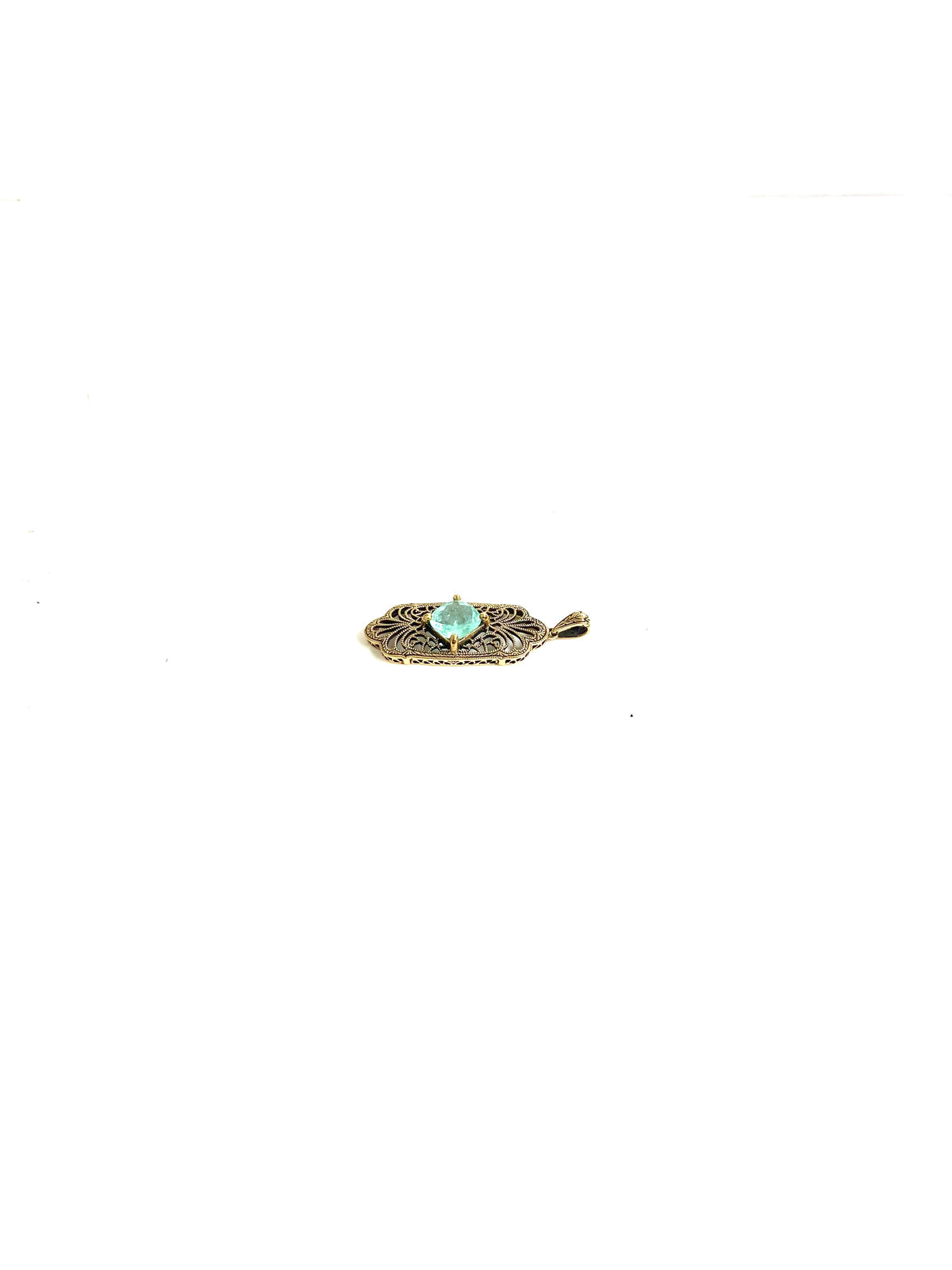 9ct Gold Paraiba Tourmaline Pendant