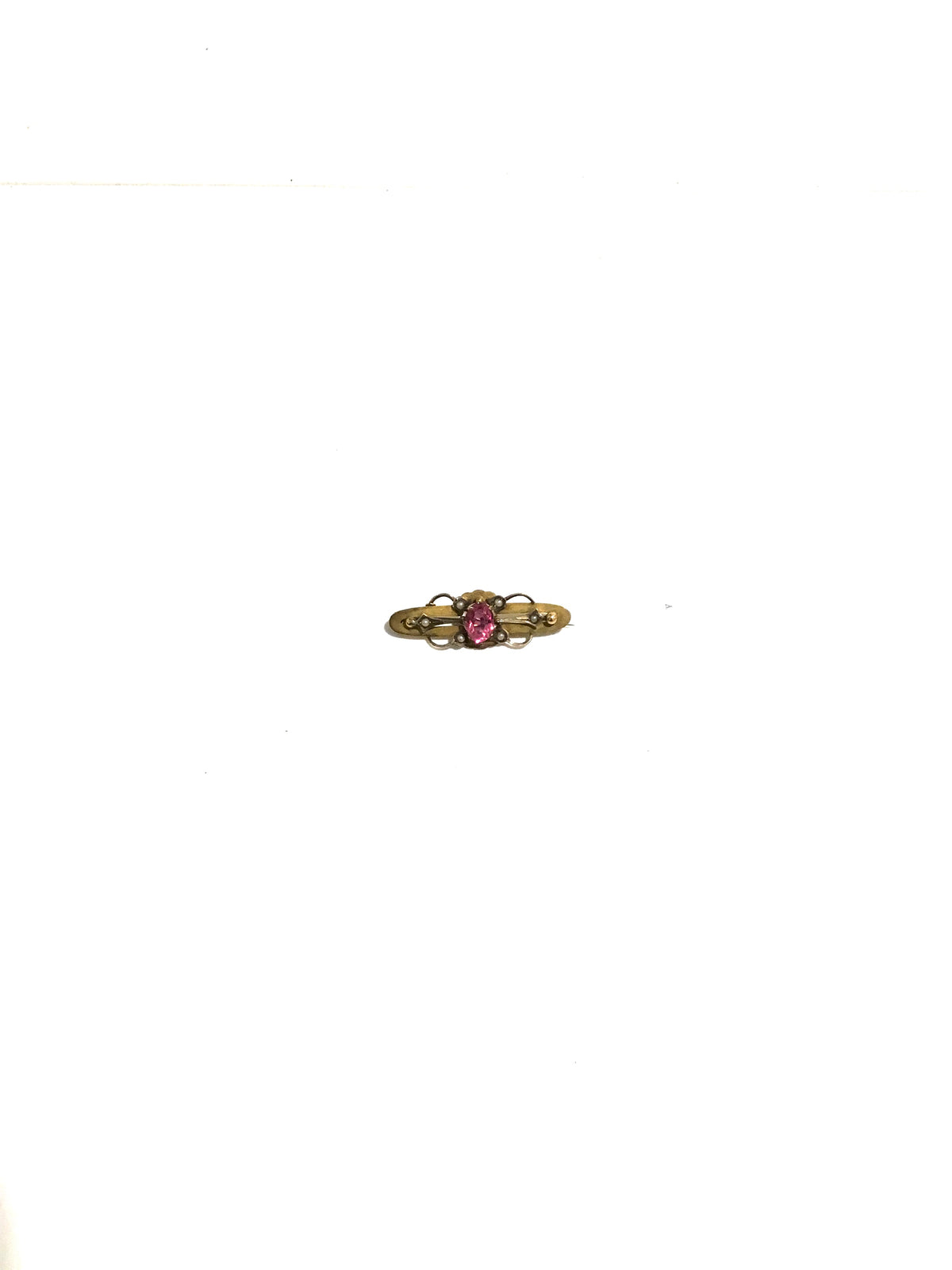 9ct Gold and Seed Pearl Brooch