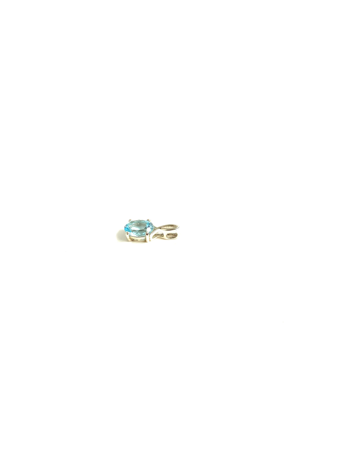 Sterling Silver Blue Topaz Pendant
