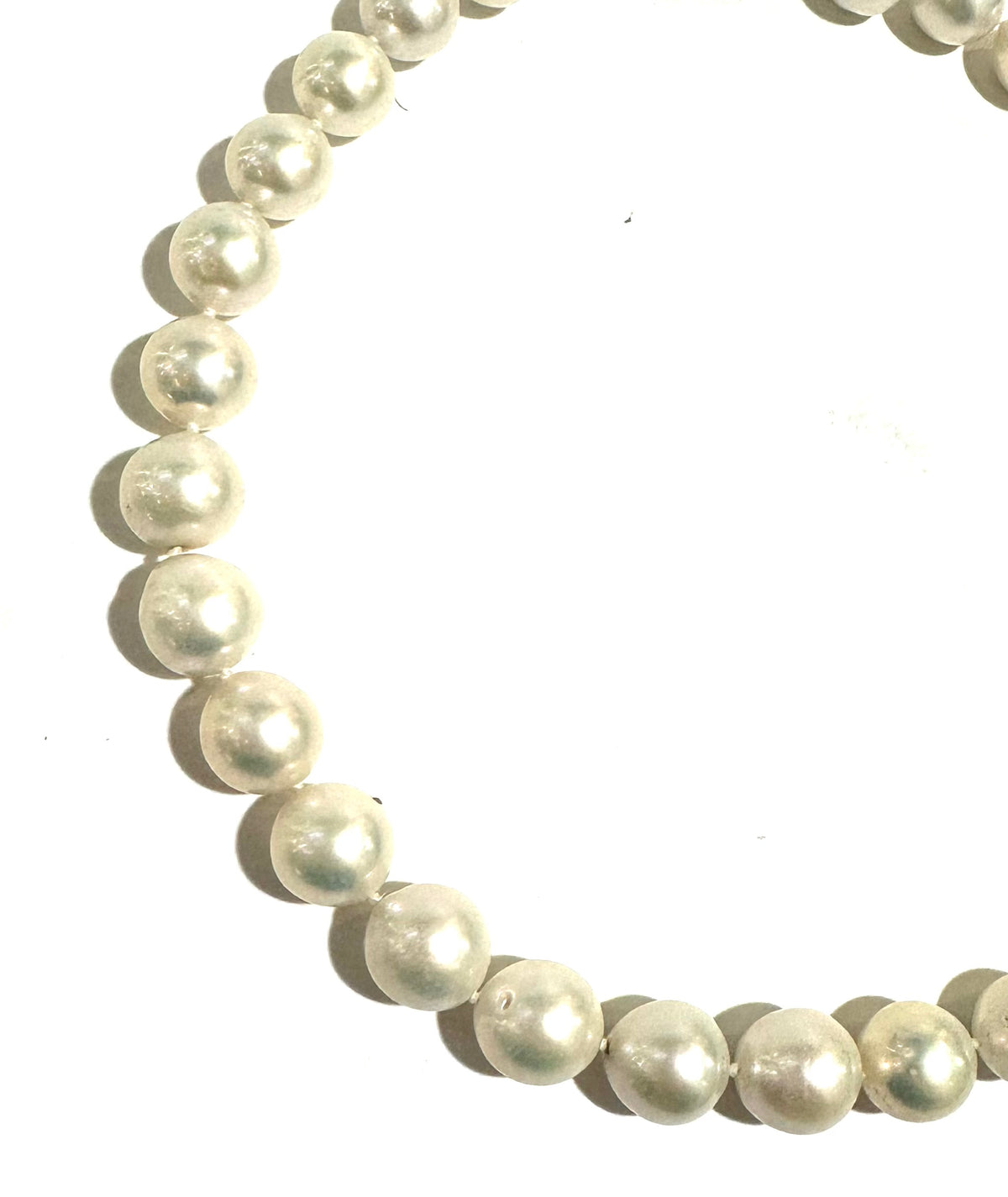 South Sea White Graduated Necklace