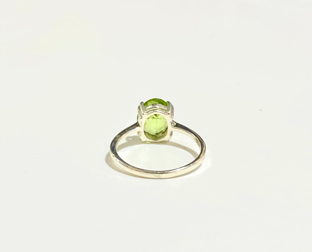 Sterling Silver Peridot Ring