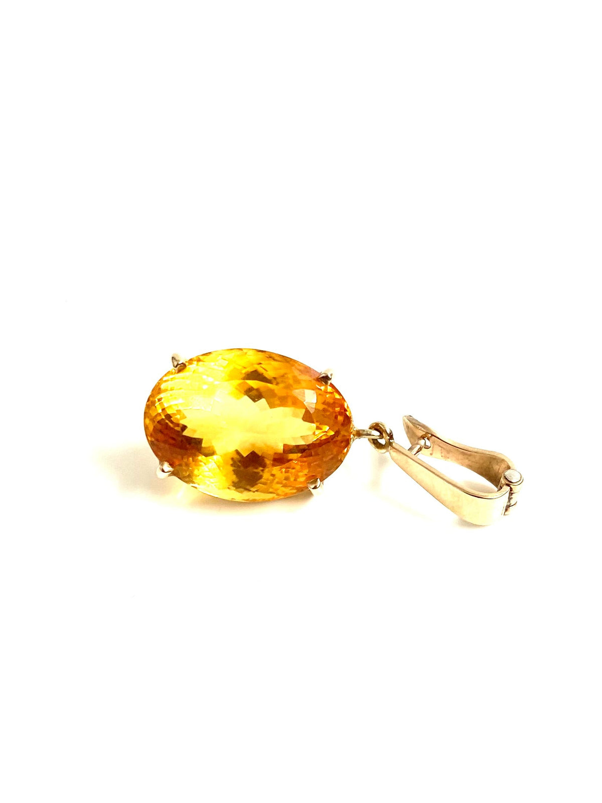 9ct Gold 22ct Citrine Pendant